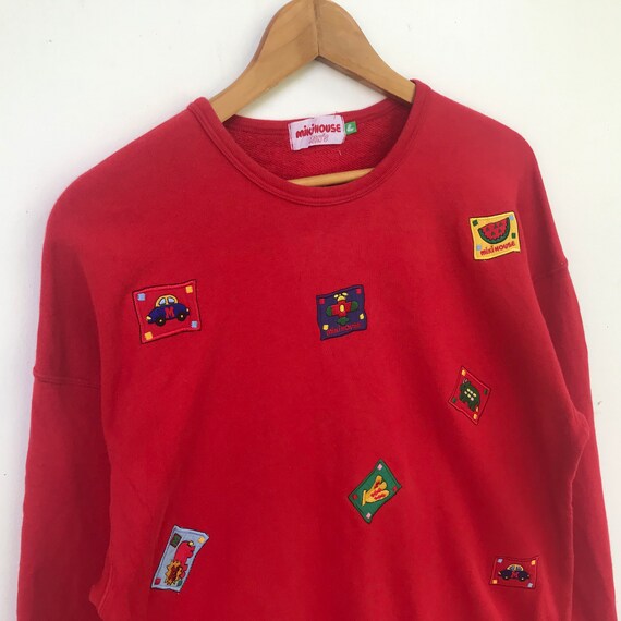 Rare !! Vintage Miki House Sweatshirt Biglogo Full pr… - Gem