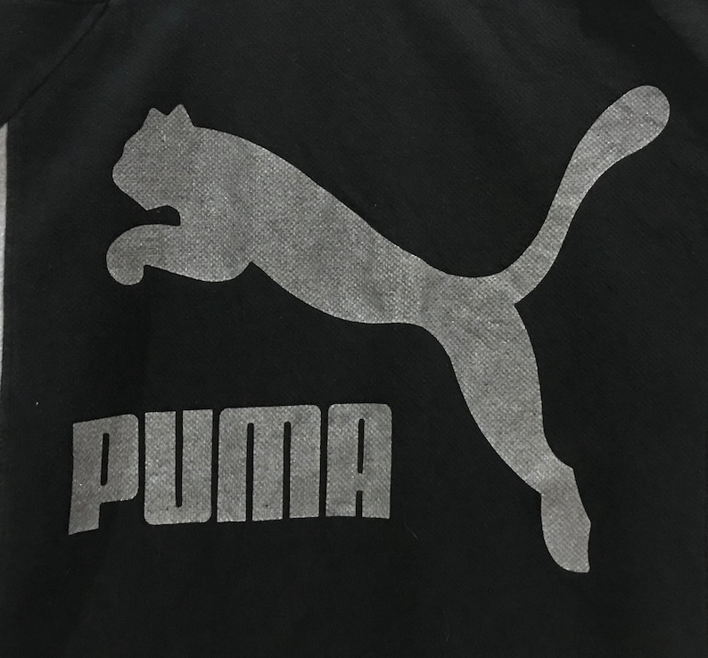 Rare vintage puma big logo side tape sweatshirt | Etsy