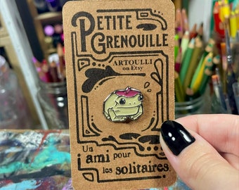 Frog Enamel Lapel Pin | Petite Grenouille