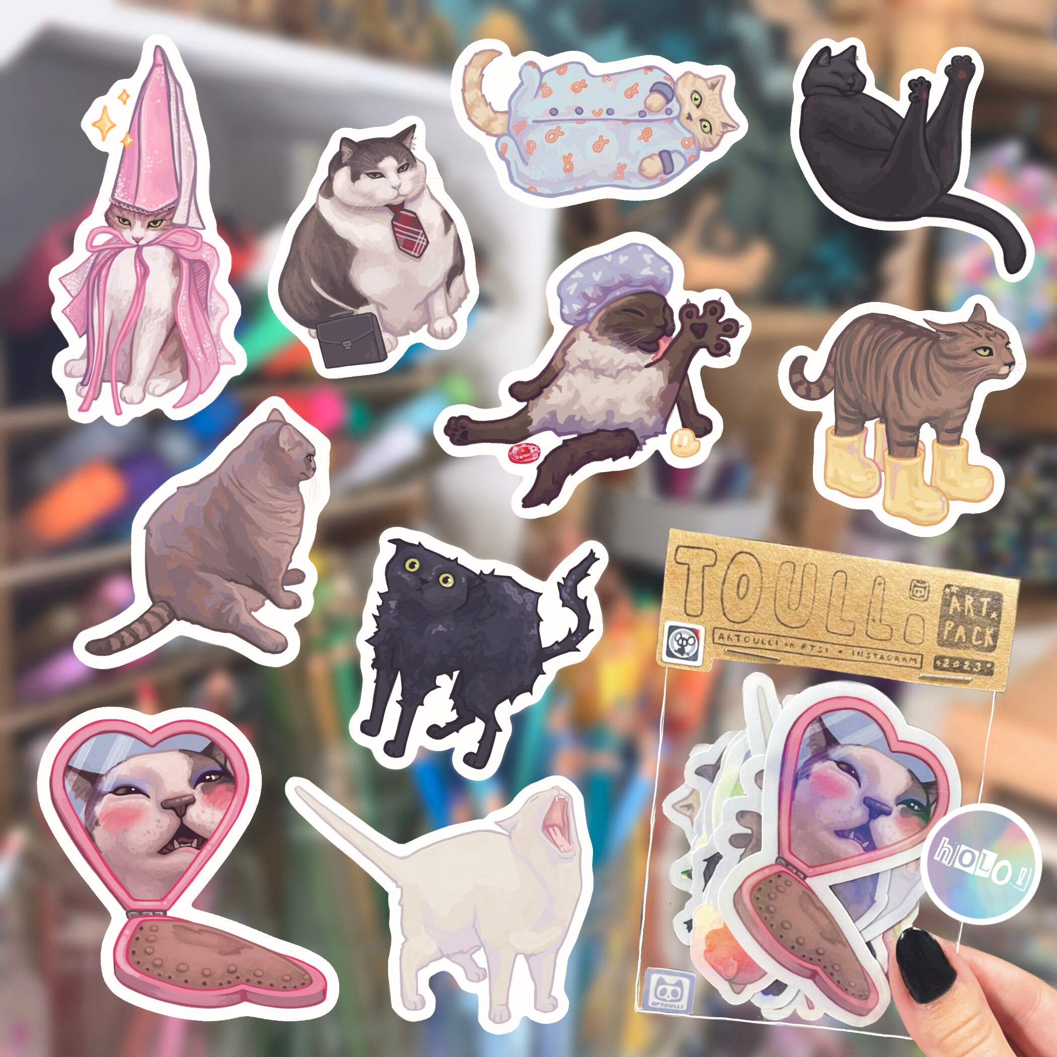 Silly Cat Stickers Vol.2 