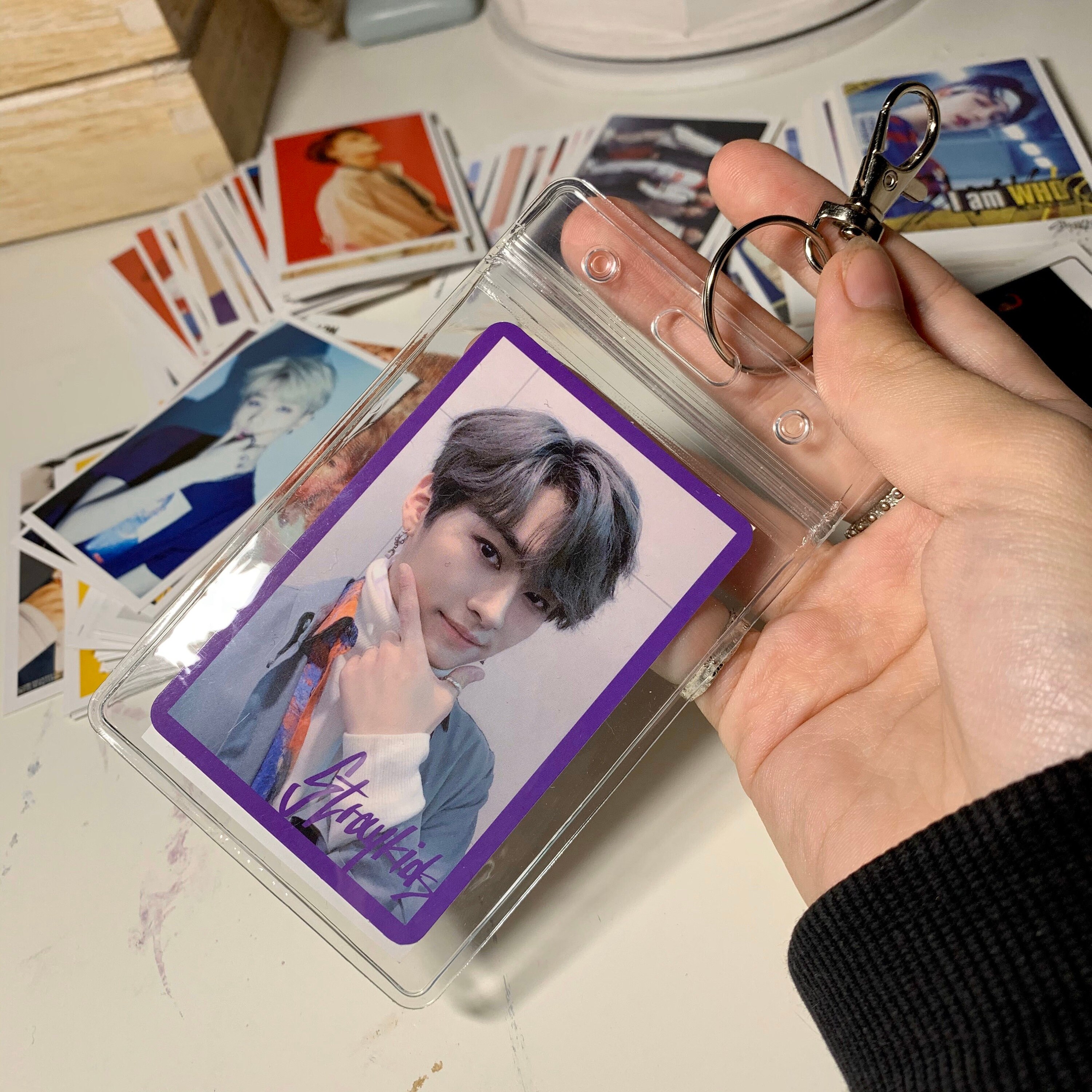 Kpop Photocard Sleeve Keychain Etsy