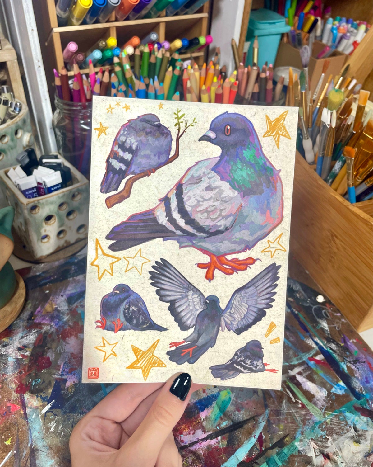 ヴィンテージ　フランス　油絵 個展開催中❗️お越しいただくのが難しい場合通販も承ります
