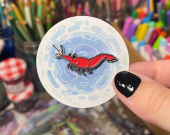 Shrimp Pin | Enamel Aquarium Neocaridina Pin Badge