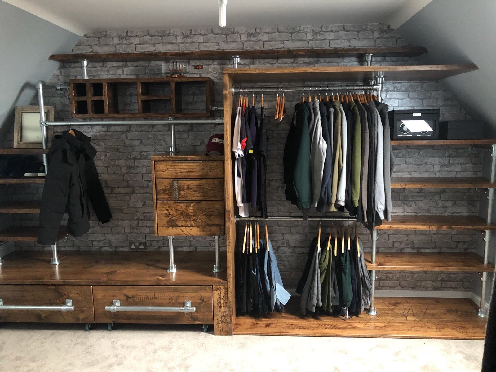 Industrial style wardrobe deals