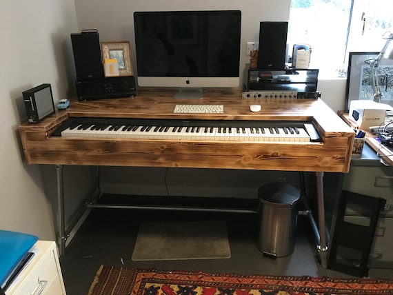 Composers Desk Industrial Style Studio Workstation Music Etsy