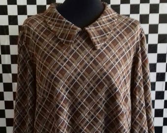 Vintage handmade brown 70's jumper - M/L