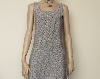 Monochrome Mini Summer Dress - size 8-10 WD4