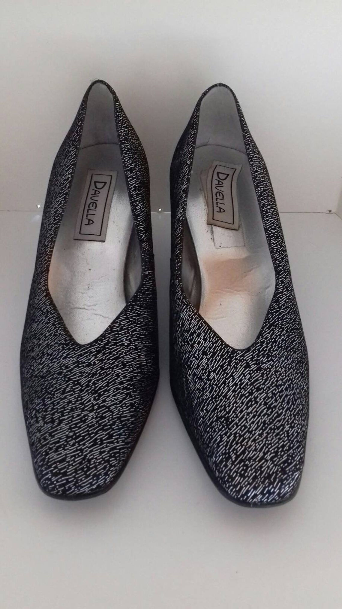 Glitter shoes by Davella from the 1980's UK 4.5 | Etsy