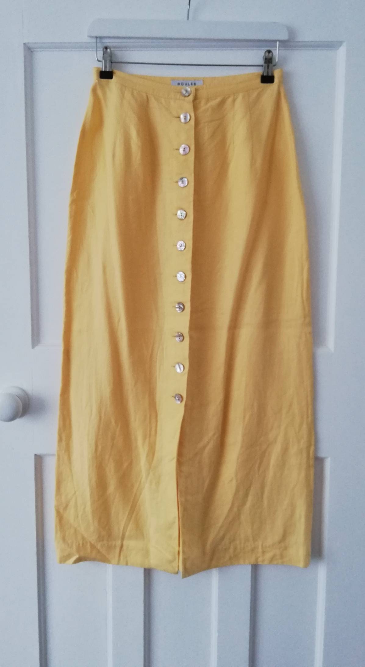 90s maxi skirt button