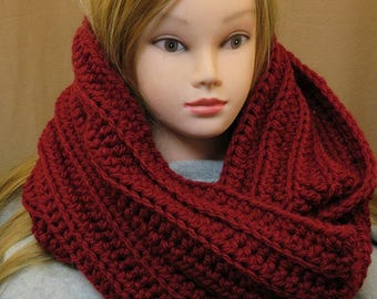 Chunky scarf/ crochet chunky scarf/ infinity scarf/ circle scarf/ crochet chunky cowl/ chunky cowl/ oversized crochet scarf/cowl/ long scarf