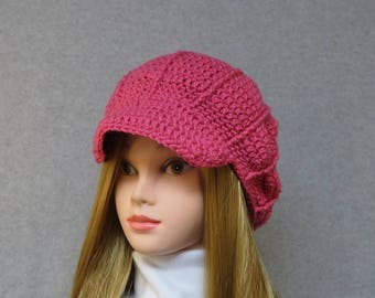 Crochet hat, womens hat, mens hat, crochet newsboy hat, croceht newsboy beanie, crochet beanie, summer hats, crochet slouchy hat, beanie