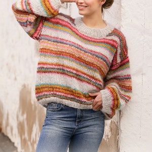 Moroccan Market Muse * Damen Pullover Größe 34 - 44/46 (XS - XXL) Strickpullover Alpaca und Merino