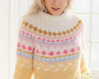 Lemon Meringue Sweater * Damen Pullover Größe 36 - 46 (S - XXXL) Strickpullover Alpaca und Merino