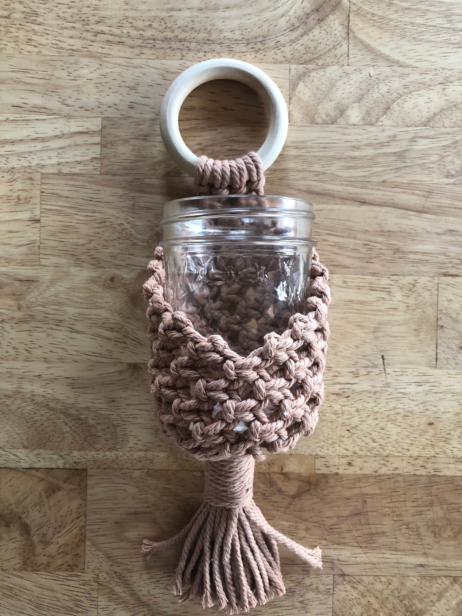 Macrame Jar Hanger Macrame Plant Hanger Macrame Wall Etsy