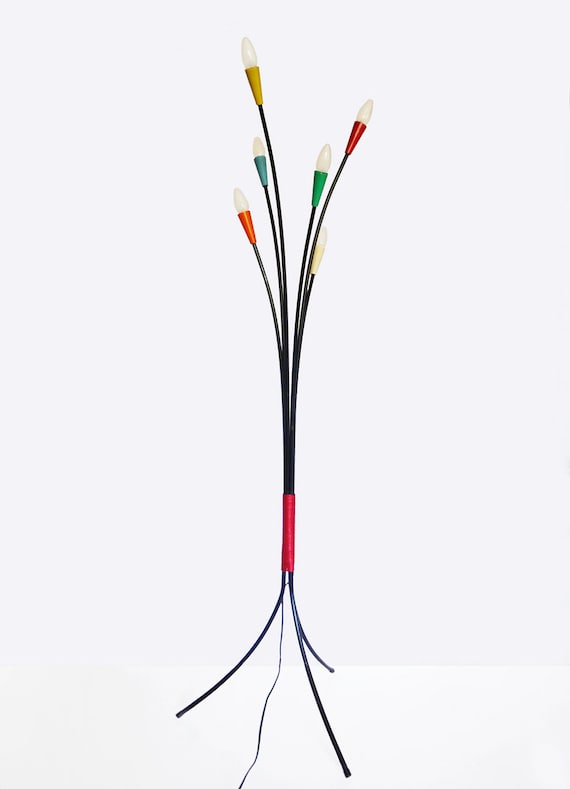 Mid Century Multicolor Sputnik Floor Lamp Italy 1950s Mid Century Multicolor Sputnik Floor, Sputnik Floor Lamp