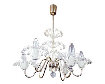 Mid-Century Pyra Chandelier by Emil Stejnar for Rupert Nikoll, Austria, 1950s