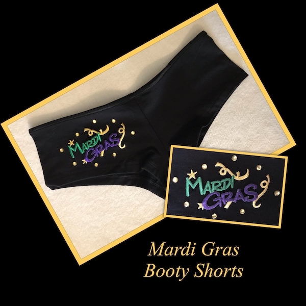 Mardi Gras Booty Shorts-mardigrasunderwear-mardigrascostume-mardigrasshorts-mardigraslingerie-sexymardigrasshorts-lingeriemardigras