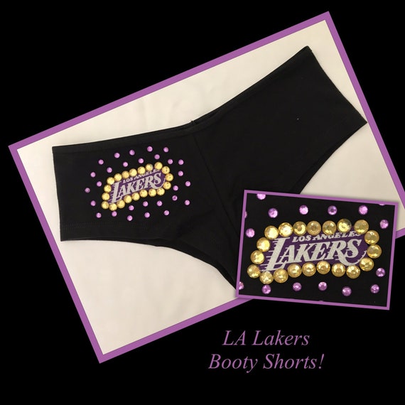 lakers booty shorts