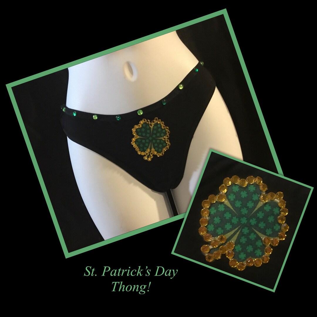 st patricks day thong