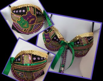 Mardi Gras Bra-MardiGrascostume-MardiGraslingerie-SexyMardiGrasBra-MardiGrasoutfit-