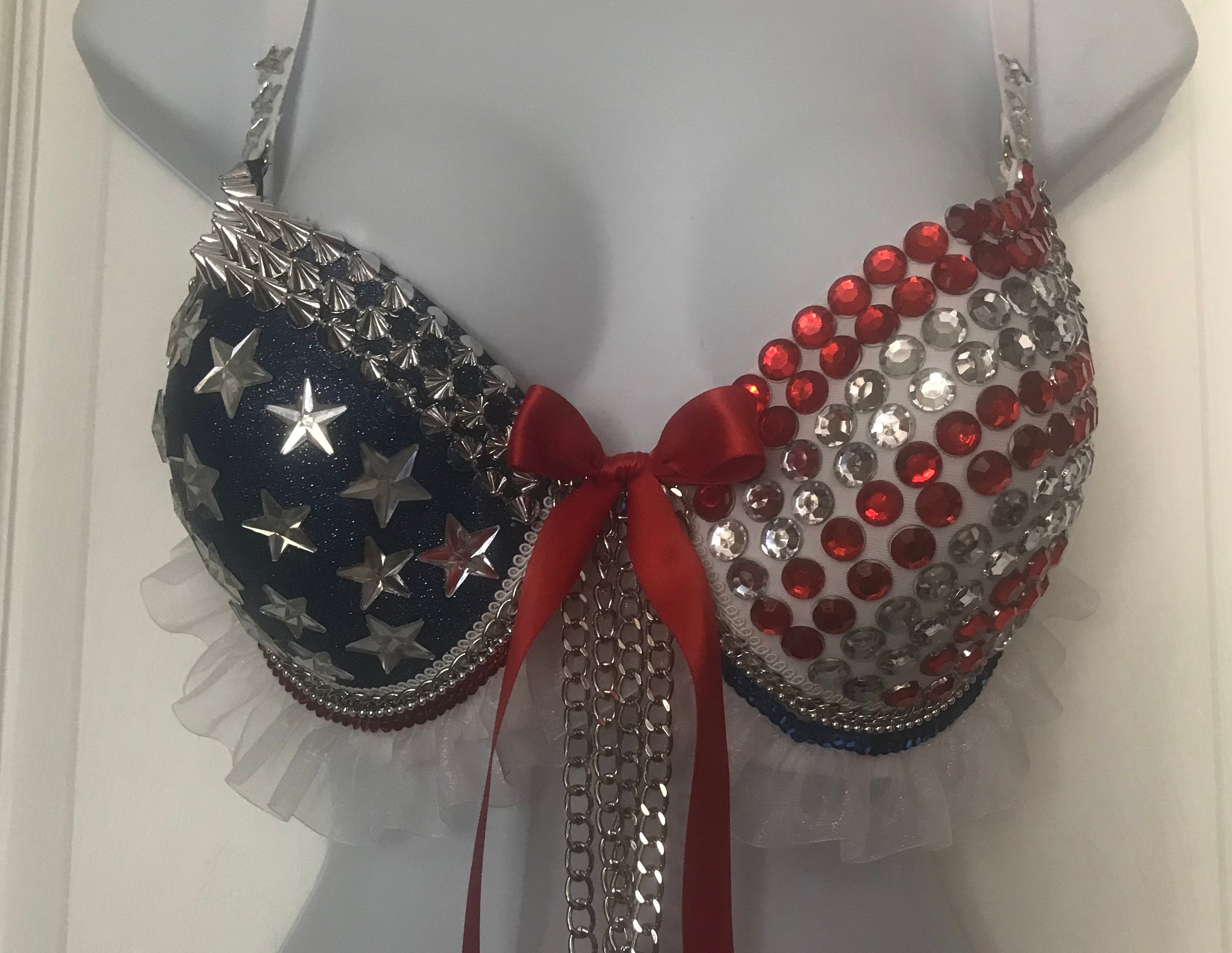 American Flag Bra - Etsy