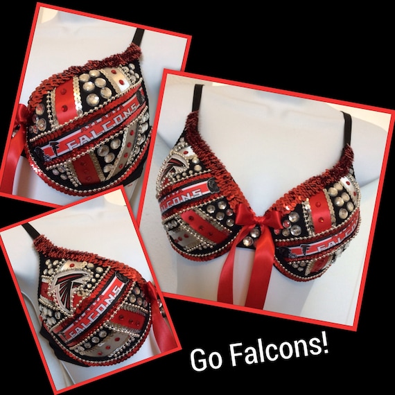 Atlanta Falcons Bling Bra-falconslingerie-sexyfalconsbra