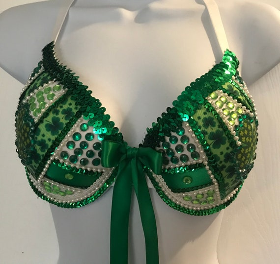 St. Patrick's Day Bra St.patricksdayoutfit-st.patricksdaycostume-stpattysdaylingerie  -  Hong Kong