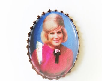 Dusty Springfield hand embroidered brooch