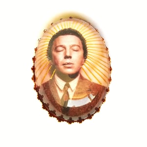 André Breton hand embroidered brooch