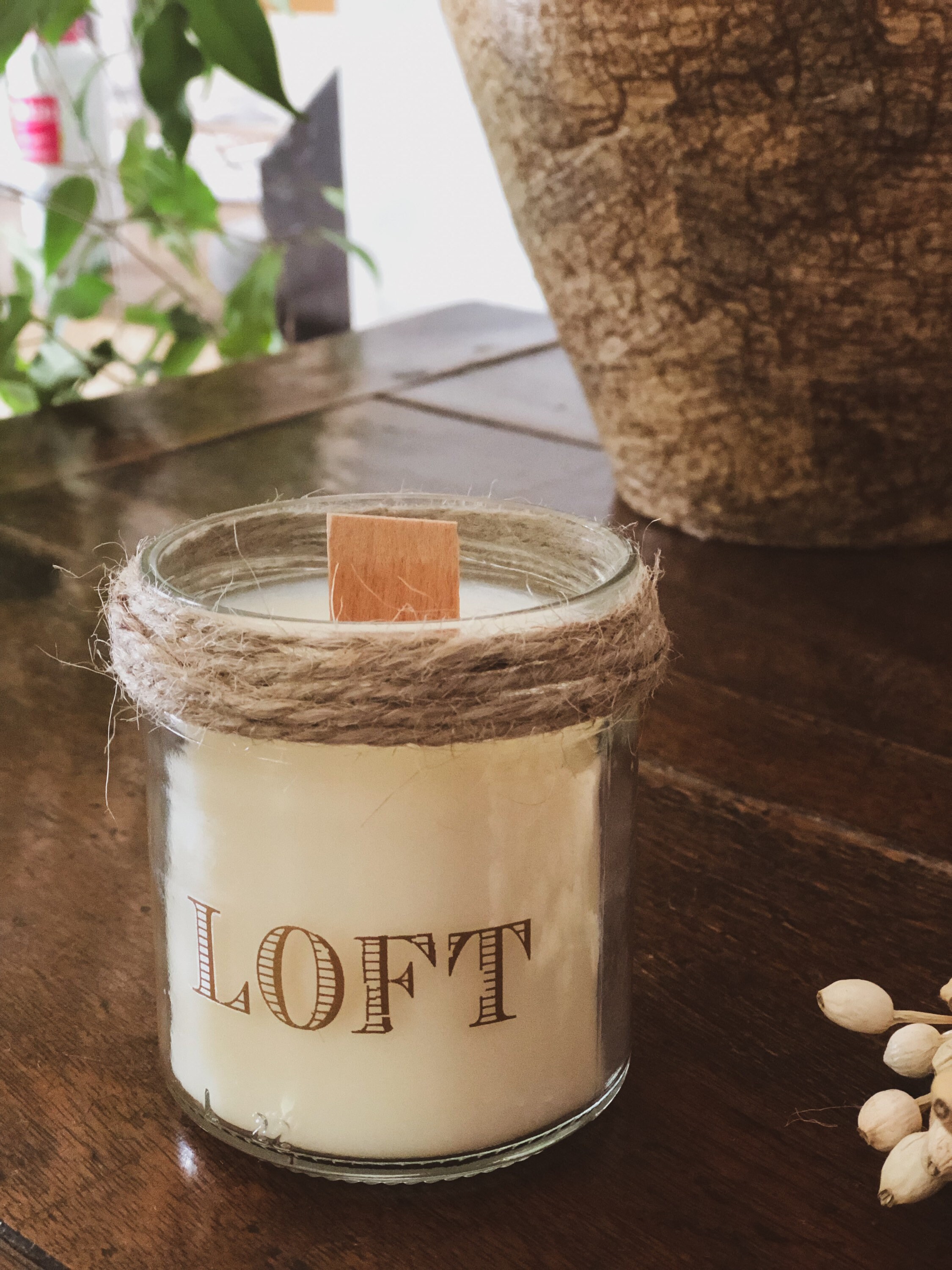 Bougie Cire de Soja Naturelle