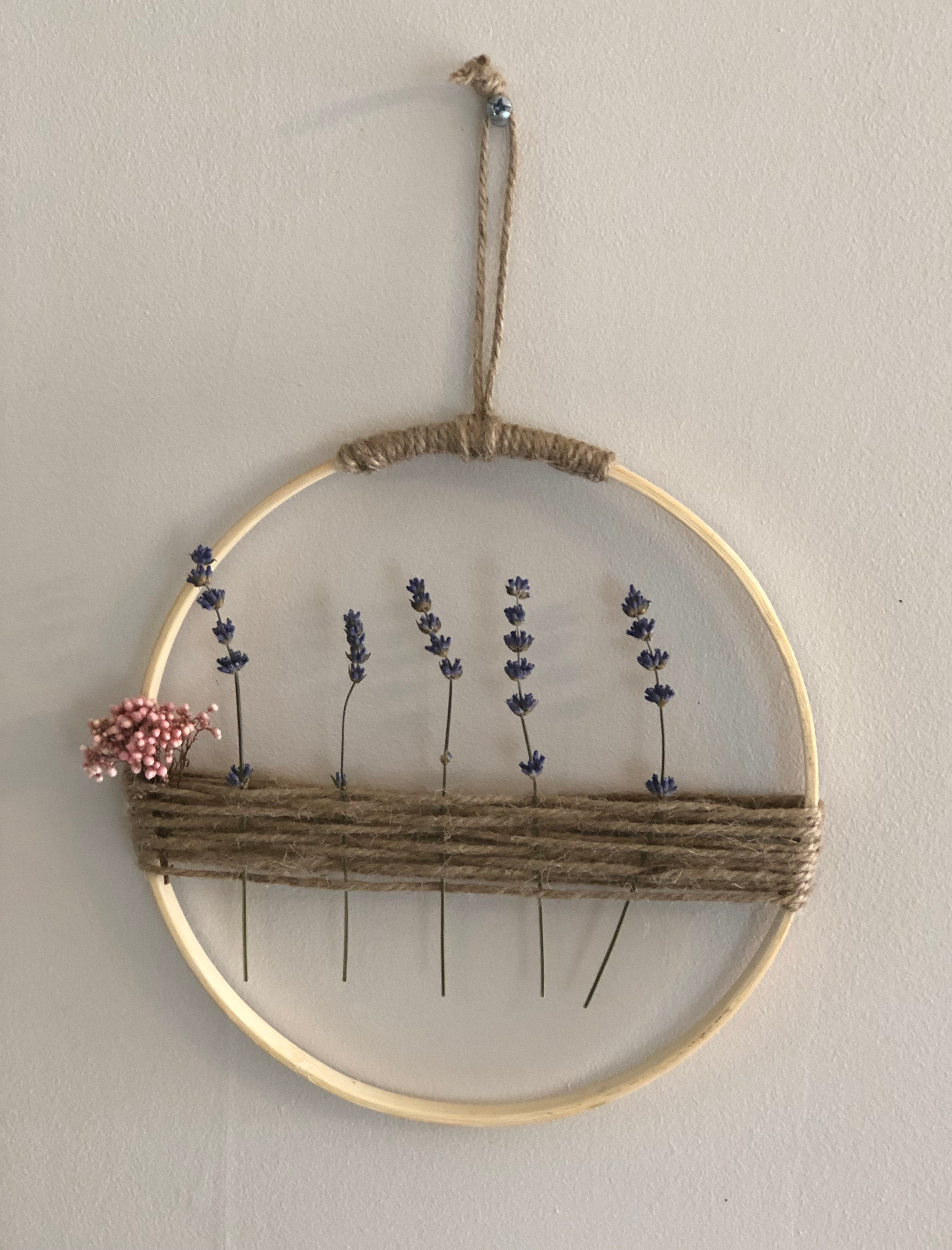 Cercle Floral Bohème avec Fleurs Séchées