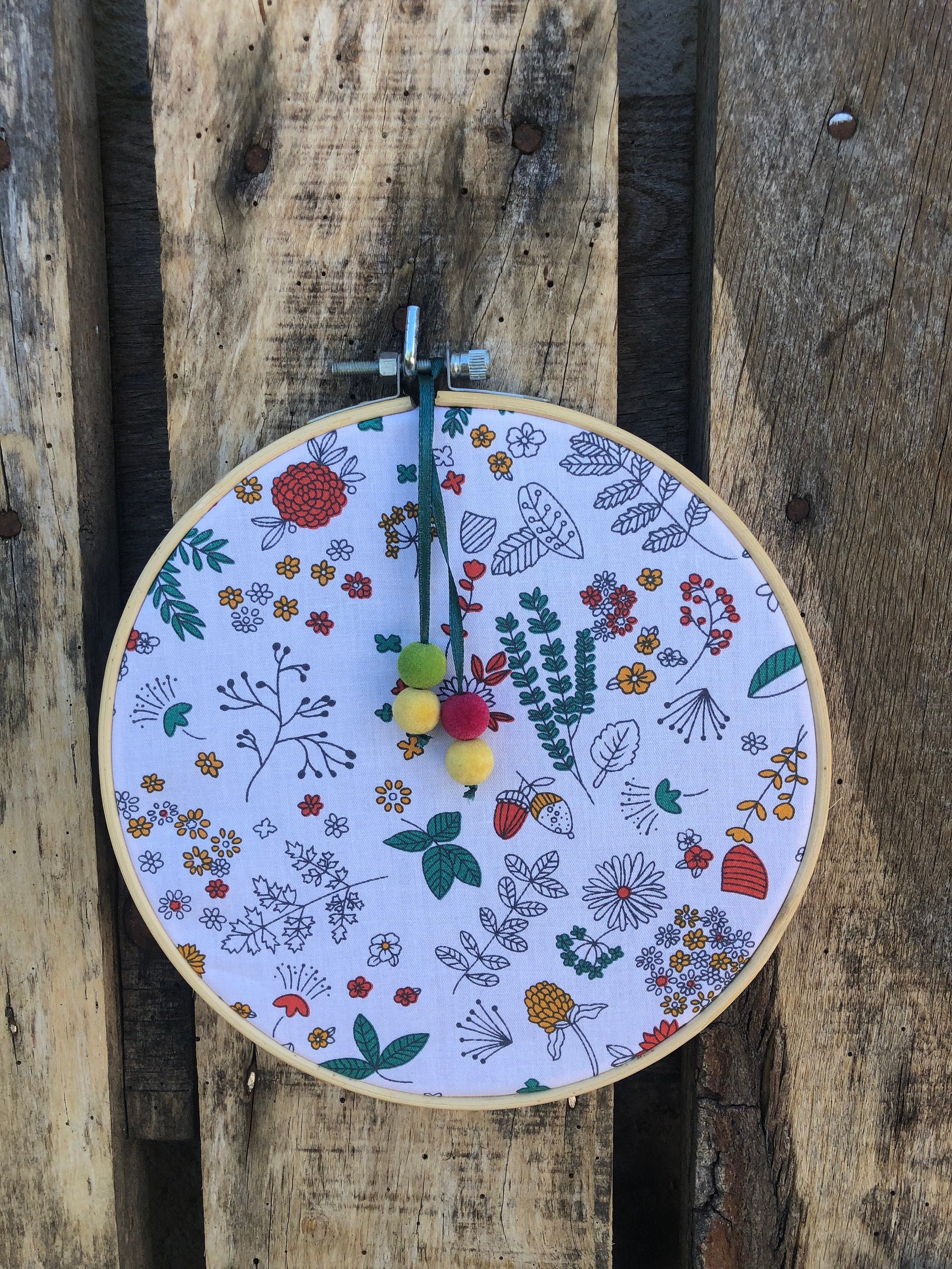 Cloth Embroidery Circle Etsy