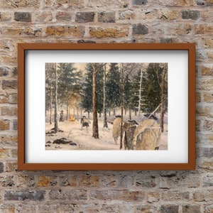 Revolutionary War Watercolor Painting, Jockey Hollow Art Print bild 4