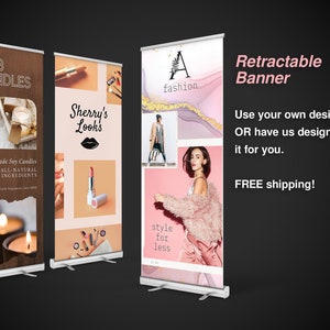 Custom Roll Up Banner for Event, Retractable and Portable