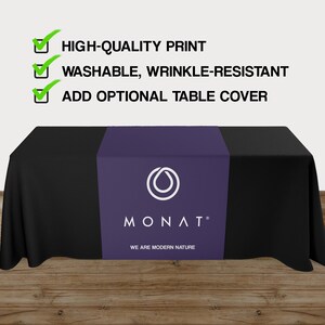 Monat table runner for independent market partner