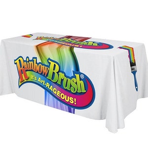 Custom Table Cloth with Logo for Pop up Events and Trade Show Booths