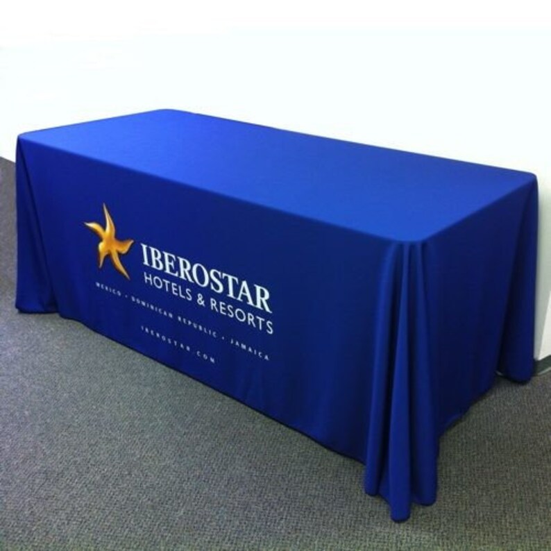 Custom Table Cloth With Logo With Multiple Colors Available Etsy