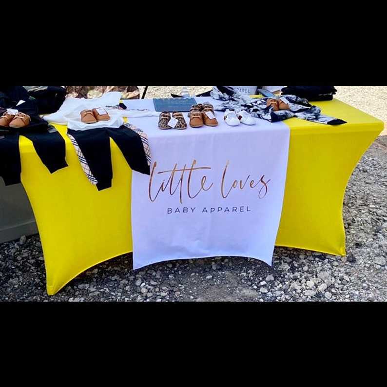 Custom Table Runner With Logo Rush Quick Turnaround for Craft Etsy