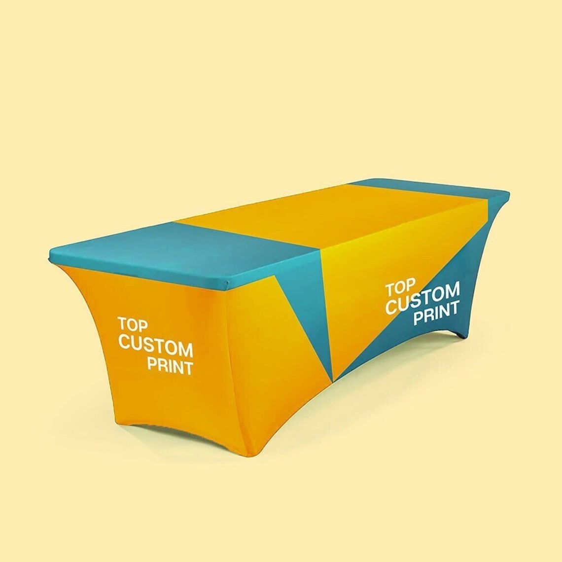 Custom Stretch Table Cloth With Your Logo Elastic Spandex for Etsy