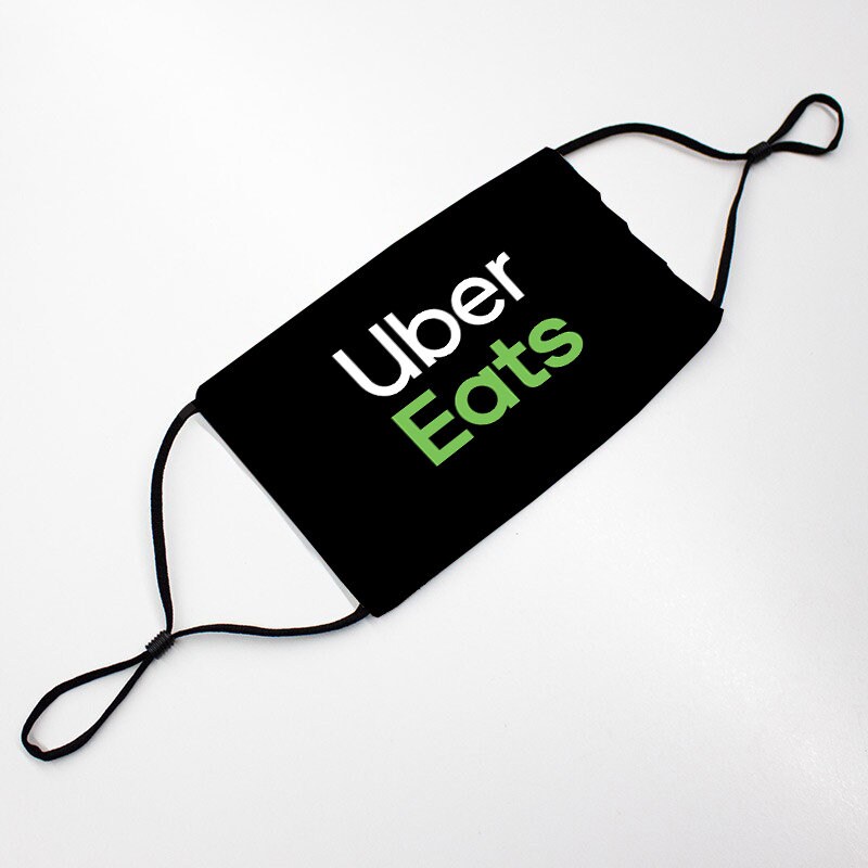 Uber Eats Face Mask for Delivery Driver with Adjustable Ear Loops and…