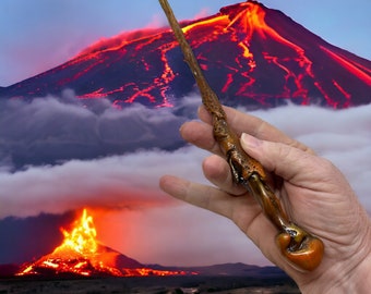 The “Falcon of Hades”, Wand for LARP or fantasy-Geek collections- comicon- blizzcon -Geek accessories - witch wand- costume, renfair