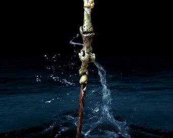 Nexus, Focus of the Forest, Wand for LARP or fantasy-Geek collections- comicon- blizzcon -Geek accessories - witch wand- costume, renfair