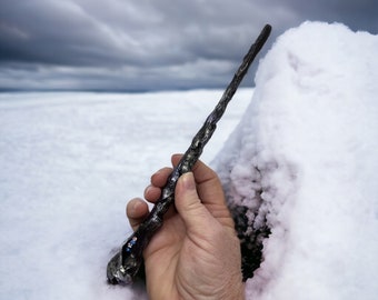 The Rock of Coilspark, Wand for LARP or fantasy-Geek collections- comicon- blizzcon -Geek accessories - witch wand- costume, renfair