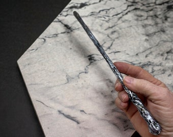 Nightfall, Wand for LARP or fantasy-Geek collections- comicon- blizzcon -Geek accessories - witch wand- costume, renfair