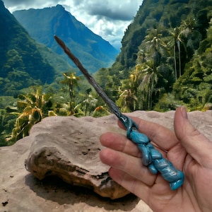 The Ghost Forged Branch, Wand for LARP or fantasy-Geek collections- comicon- blizzcon -Geek accessories - witch wand- costume, renfair