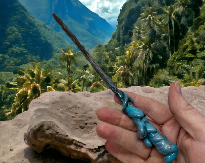 The Ghost Forged Branch, Wand for LARP or fantasy-Geek collections- comicon- blizzcon -Geek accessories - witch wand- costume, renfair