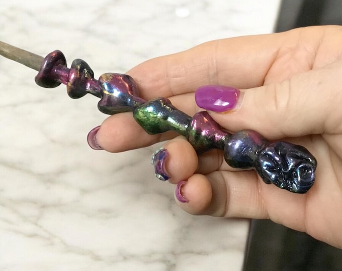 The Crystal Song Wand, Magical Wand- LARP- Fantasy Collection -ComicCon - Blizzcon - witches wand - wizard wand - renfair- costume- leakyCon