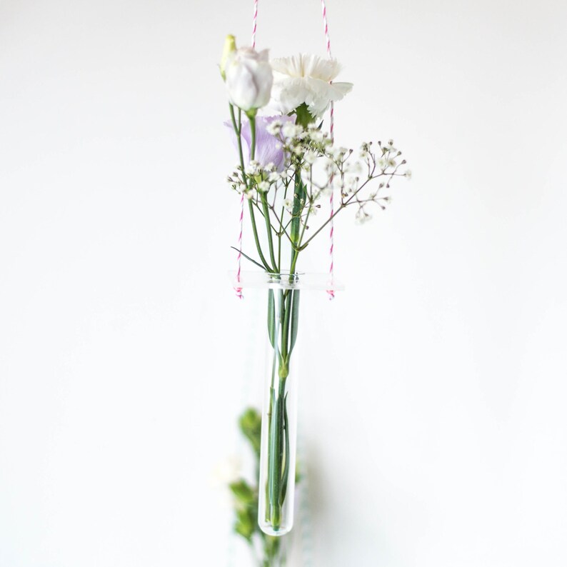 Hanging Test Tube Vase Minimal Hanging Vase Wedding Decor Etsy UK