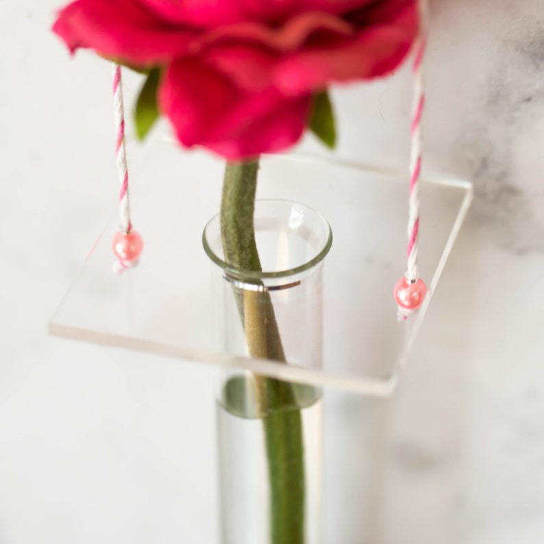 Hanging Test Tube Vase Minimal Hanging Vase Wedding Decor Etsy UK