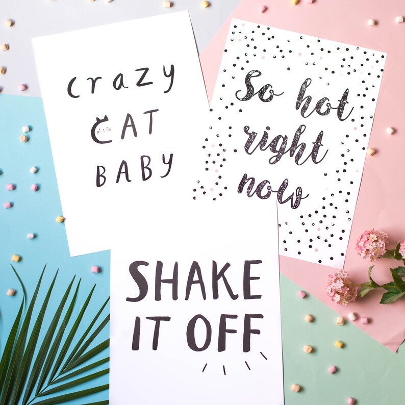 Crazy Cat Baby Print Crazy Cat Lady Poster Nursery Decor Etsy